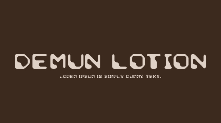 Demun Lotion Font