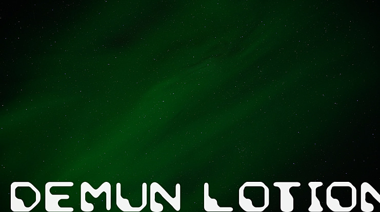Demun Lotion Font