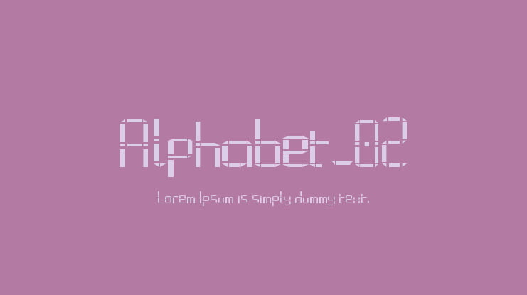 Alphabet_02 Font