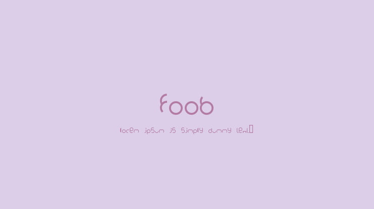 foob Font