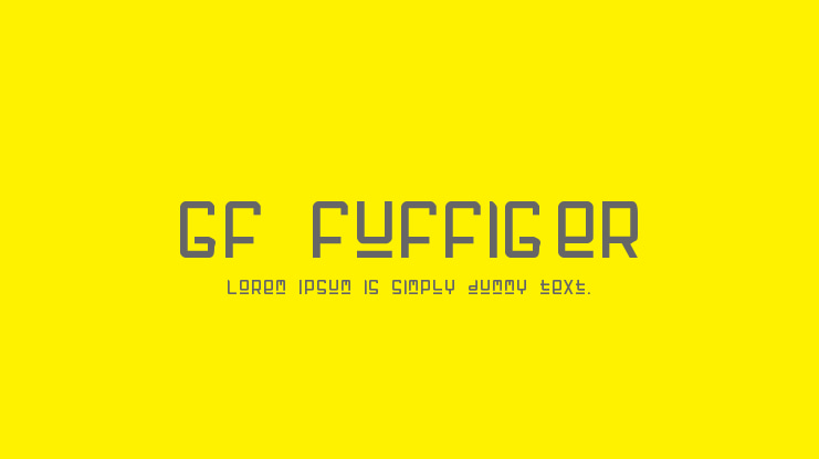 GF Fuffiger Font