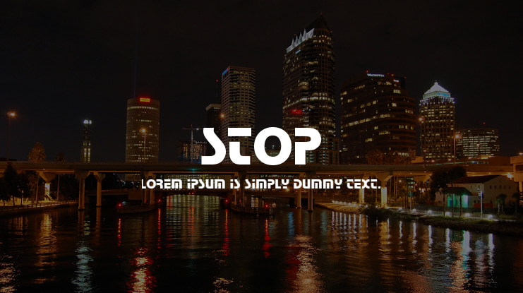 Stop Font