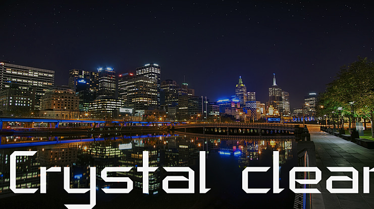 Crystal clear Font