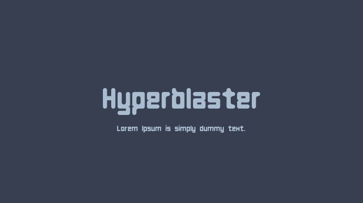 Hyperblaster Font
