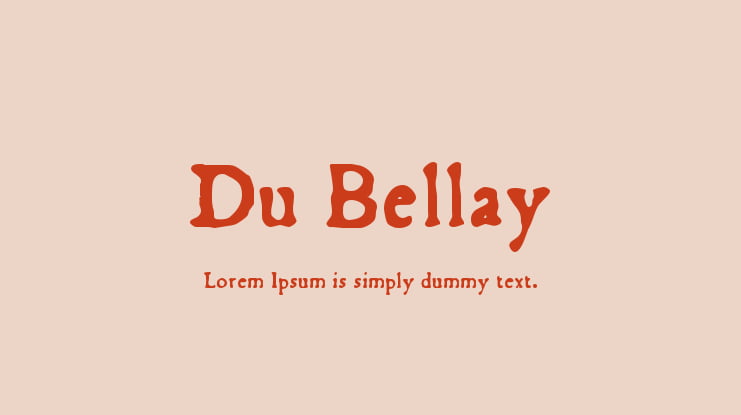Du Bellay Font Family