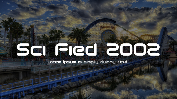 Sci Fied 2002 Font Family