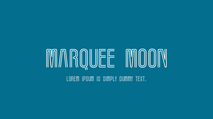Marquee Moon Font
