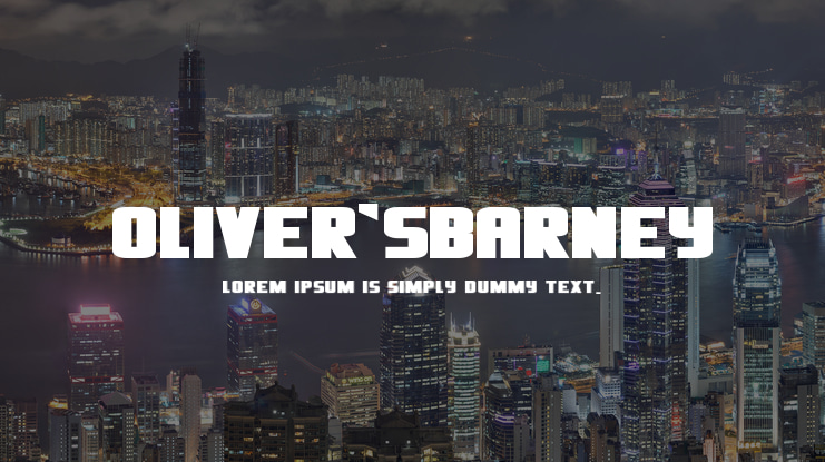 Oliver'sBarney Font