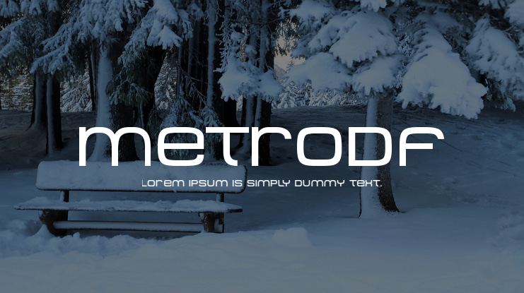 MetroDF Font