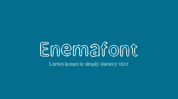 Enemafont Font