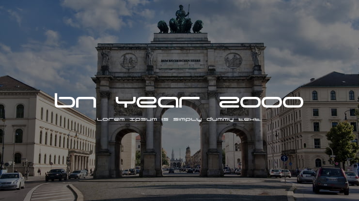 BN Year 2000 Font