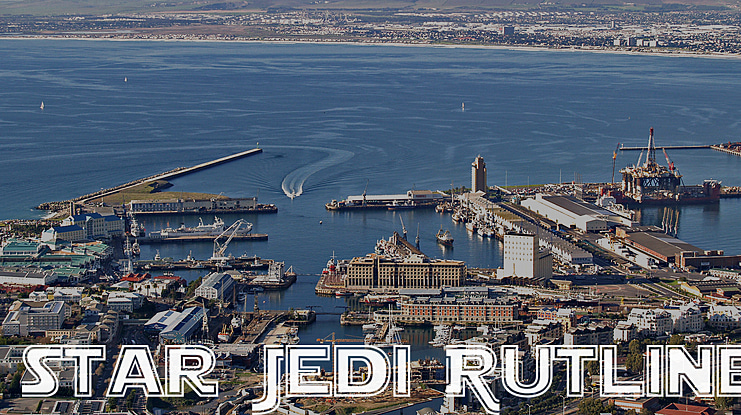 Star Jedi Outline Font