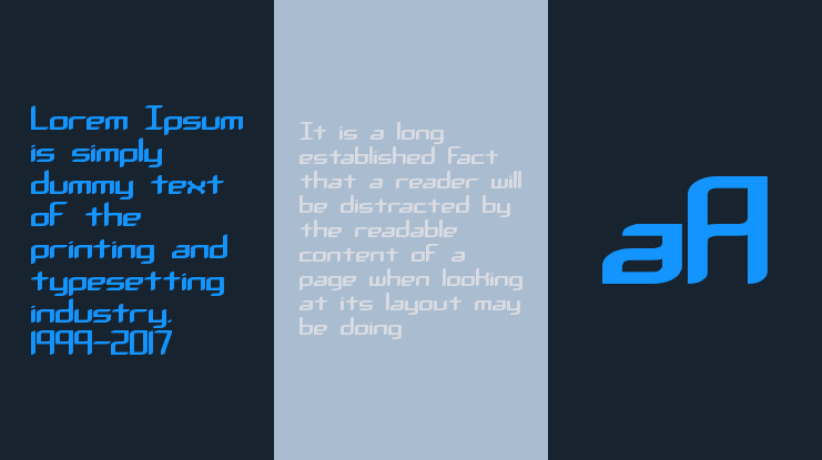 Chemical Reaction A (BRK) Font Family