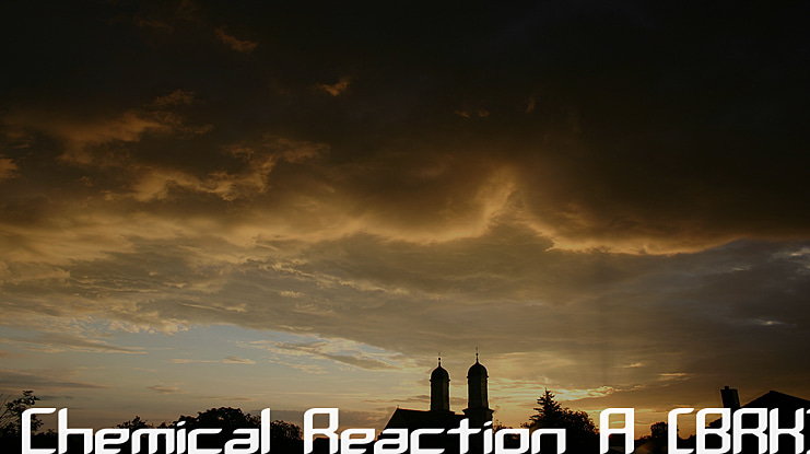 Chemical Reaction A (BRK) Font Family