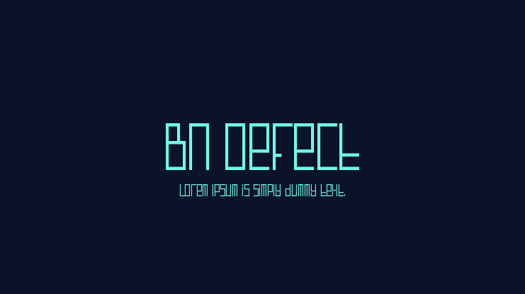 BN Defect Font
