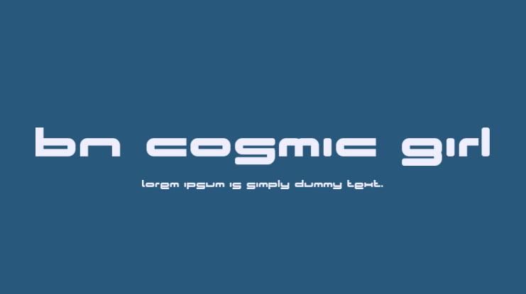 BN Cosmic Girl Font