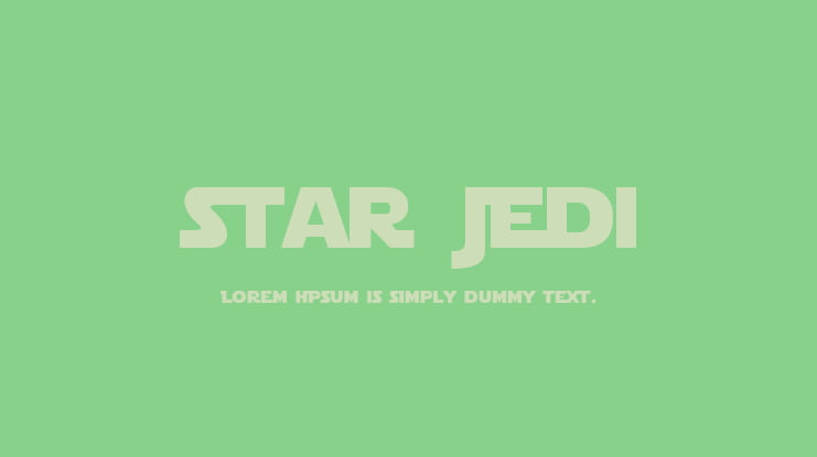 Star Jedi Font Family