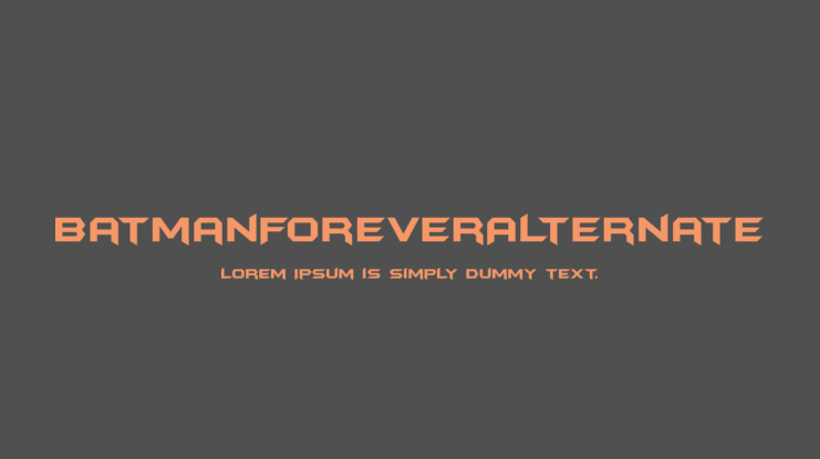 BatmanForeverAlternate Font Family