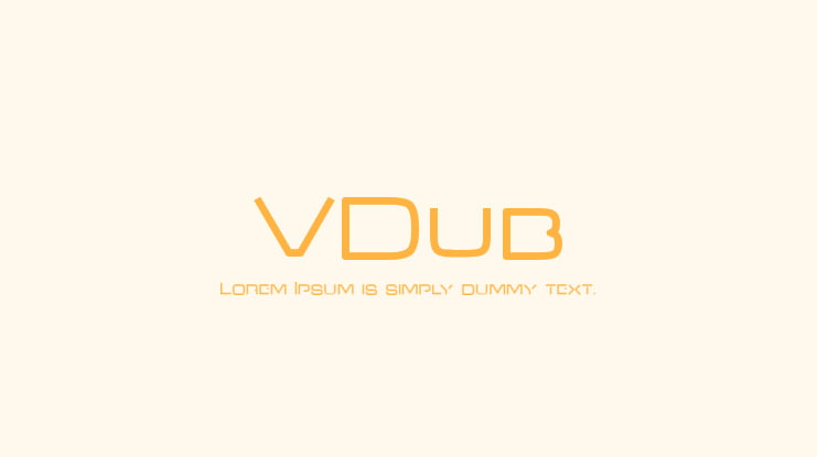VDub Font
