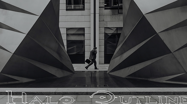 Halo Outline Font Family