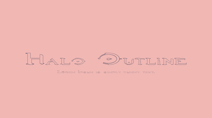 Halo Outline Font Family