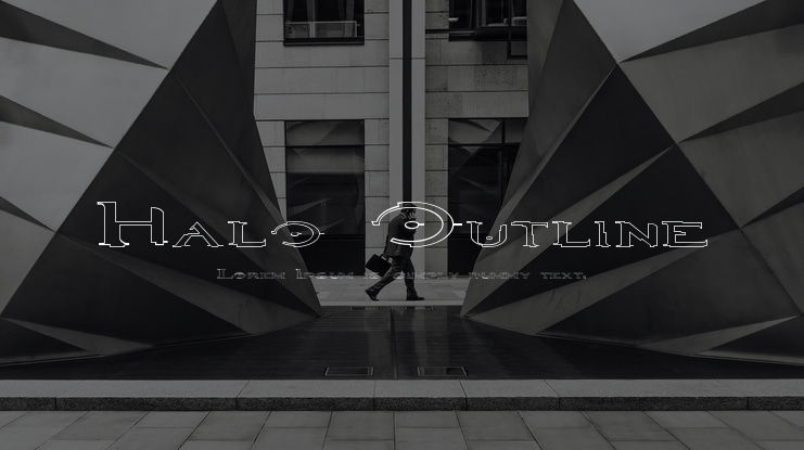 Halo Outline Font Family