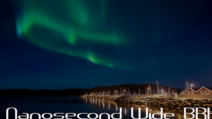 Nanosecond Wide BRK Font Family