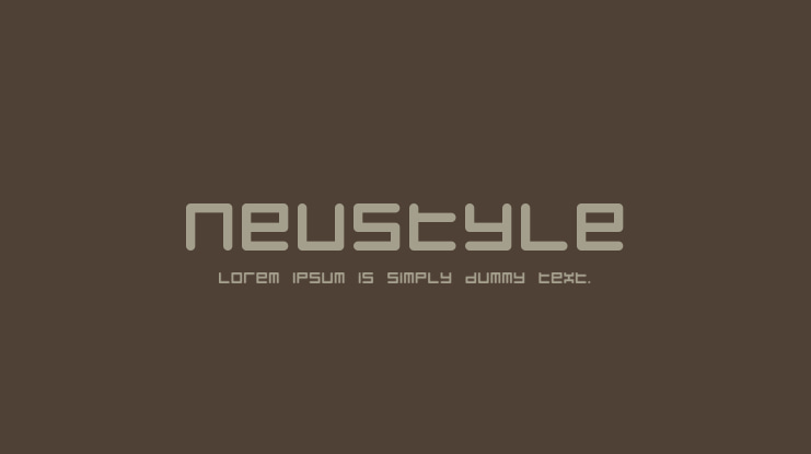 Neustyle Font Family