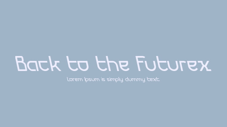 Back to the Futurex Font