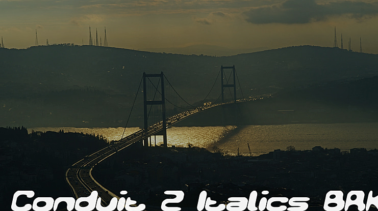 Conduit 2 Italics BRK Font Family