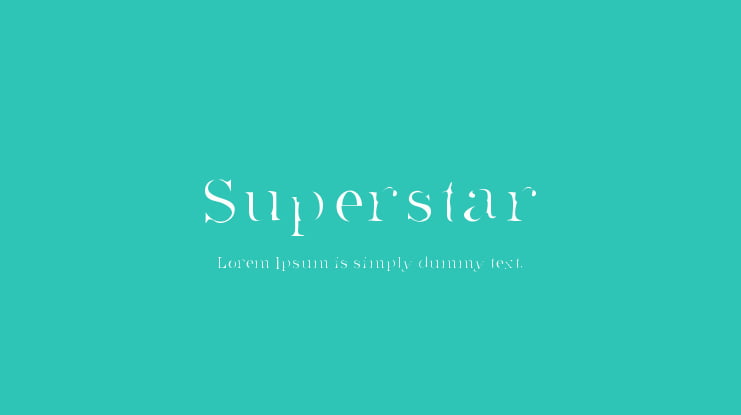 Superstar Font