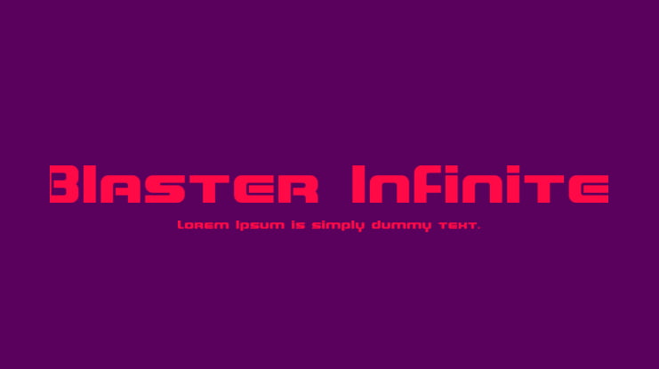 Blaster Infinite Font