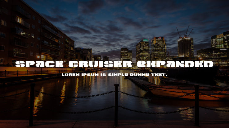 Space Cruiser Expanded Font