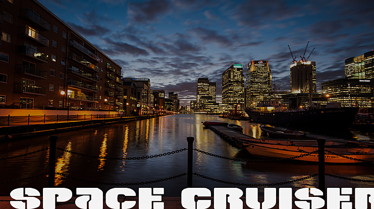 Space Cruiser Expanded Font