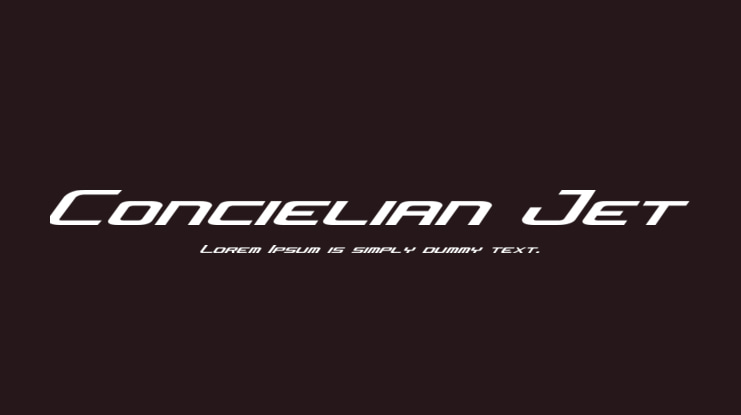 Concielian Jet Font