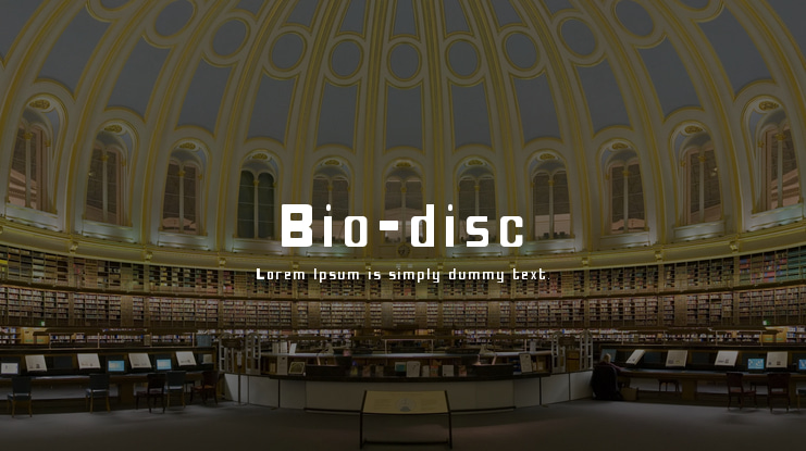 Bio-disc Font