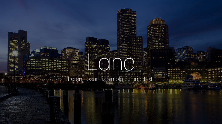 Lane Font Family