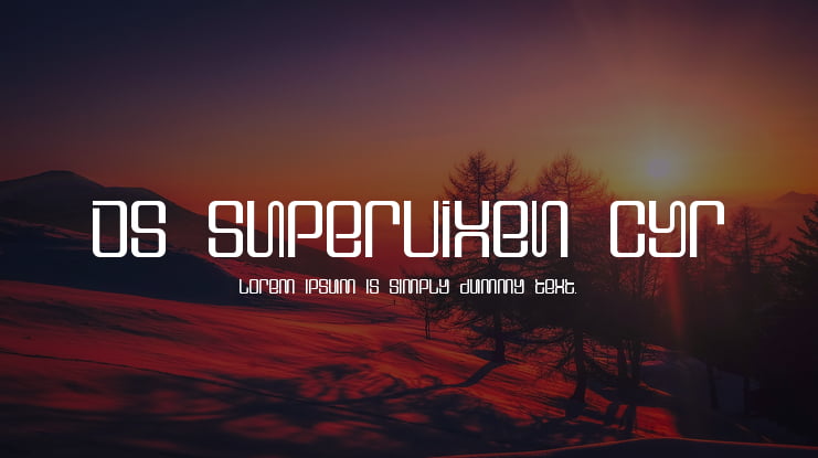 DS Supervixen Cyr Font