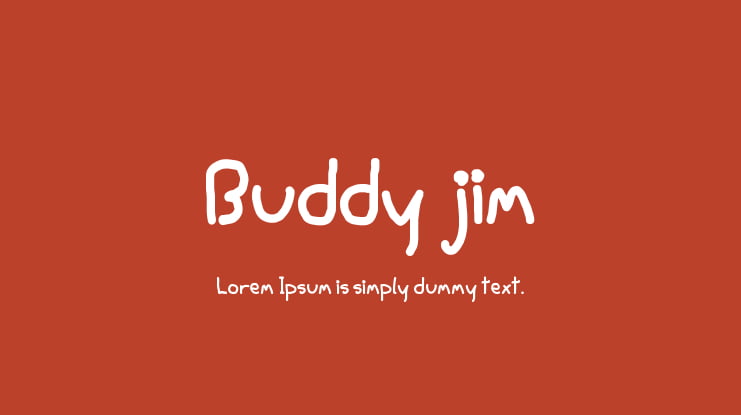 Buddy jim Font