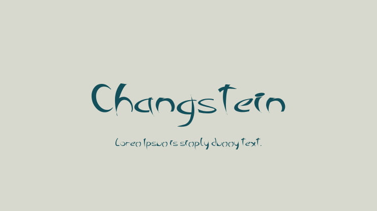 Changstein Font