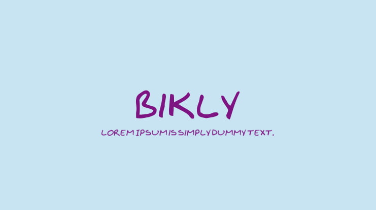 Bikly Font