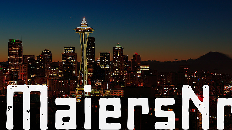 MaiersNr8 Font Family