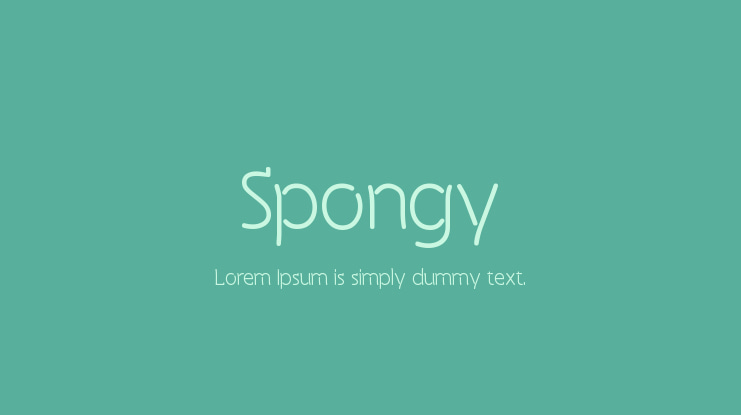 Spongy Font