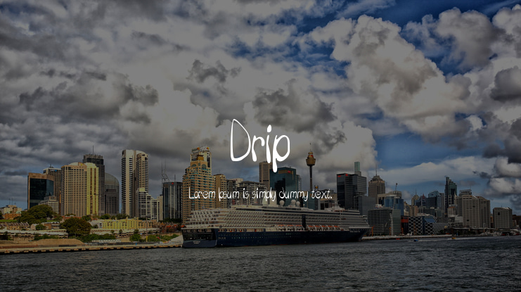 Drip Font