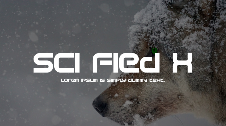 Sci Fied X Font