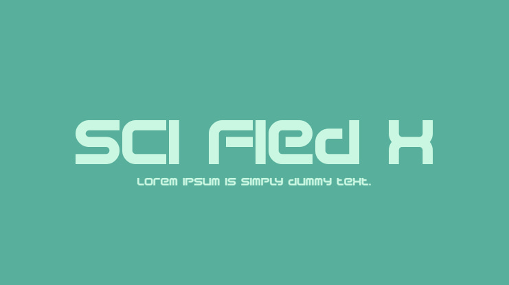 Sci Fied X Font