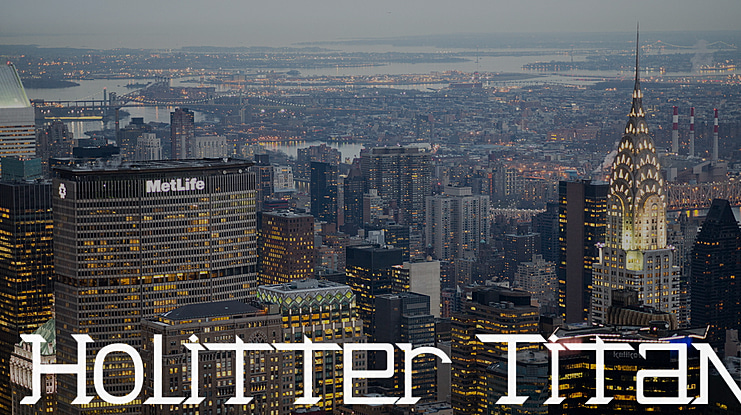 Holitter Titan Font