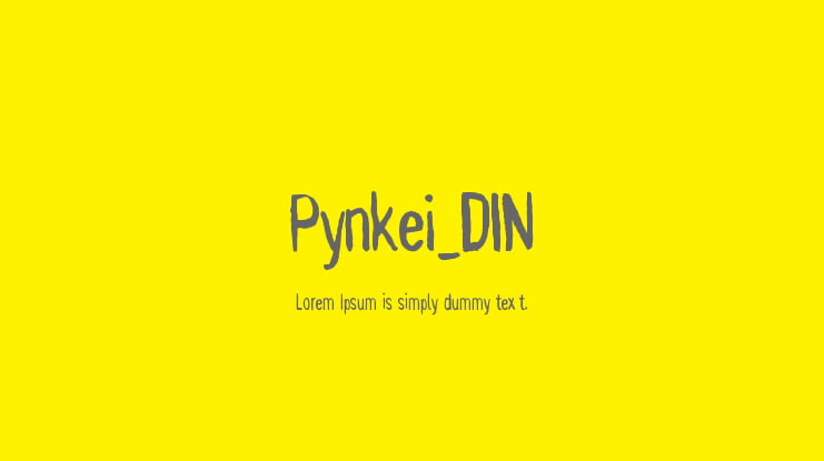 Pynkei_DIN Font