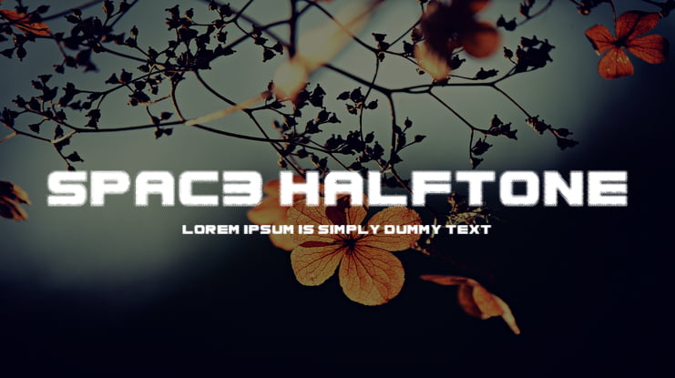 Spac3 halftone Font