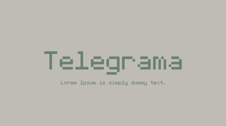 Telegrama Font Family